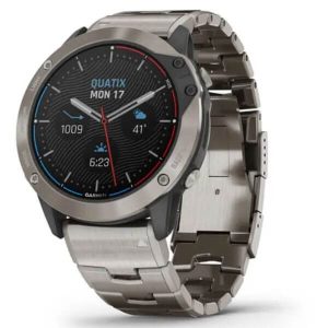 Garmin quatix 6X Solar Titanium w/Ti Band