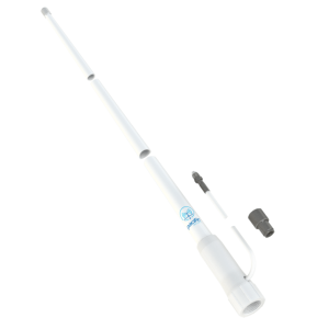 Pacific Aerials P6004 - VHF 2.5M ULTRAGLASS ANTENNA - 2.5m VHF 6dB Nylon Ferrule High Performance w/ 5m FastFit Connector Cable (No Mount)