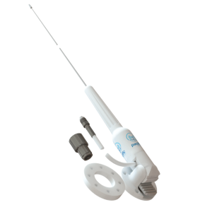 Pacific Aerials P6091 - Antenna & Mount - 1m VHF Marine Antenna, White Powder Coated Stainless Steel Whip w/ Glass Filled Nylon Base, 4m Cable